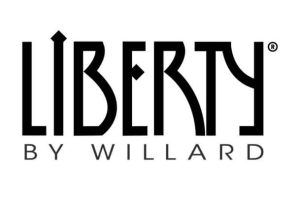 Logo van LibertyByWillard, een merk dat luxe vloeren en woonaccessoires aanbiedt.